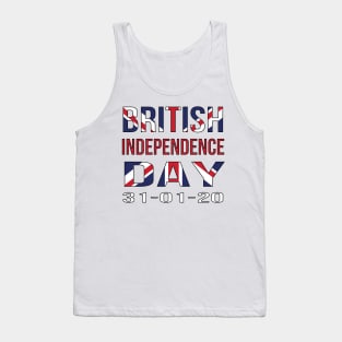 British Independence Day Brexit January 2020 Tank Top